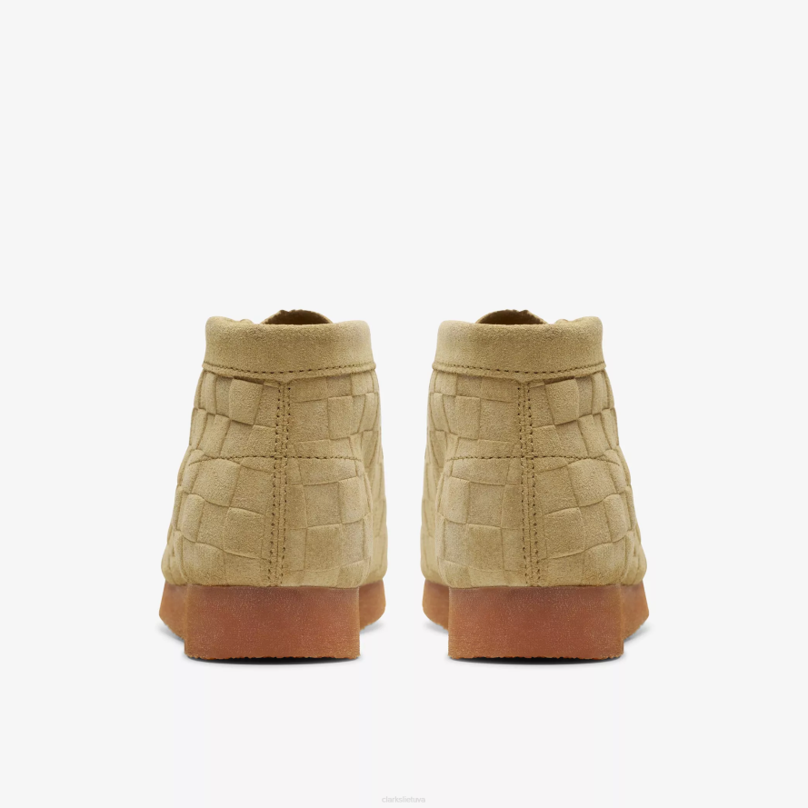 Clarks Wallabee boot senesnis H2XV994 smėlio spalvos čekis
