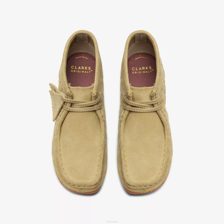 Clarks Wallabee boot senesnis H2XV994 smėlio spalvos čekis
