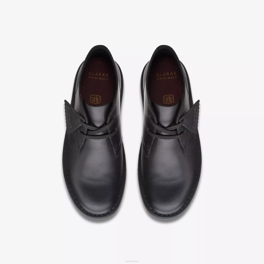 Clarks dykumos batas senesnis H2XV986 juoda oda