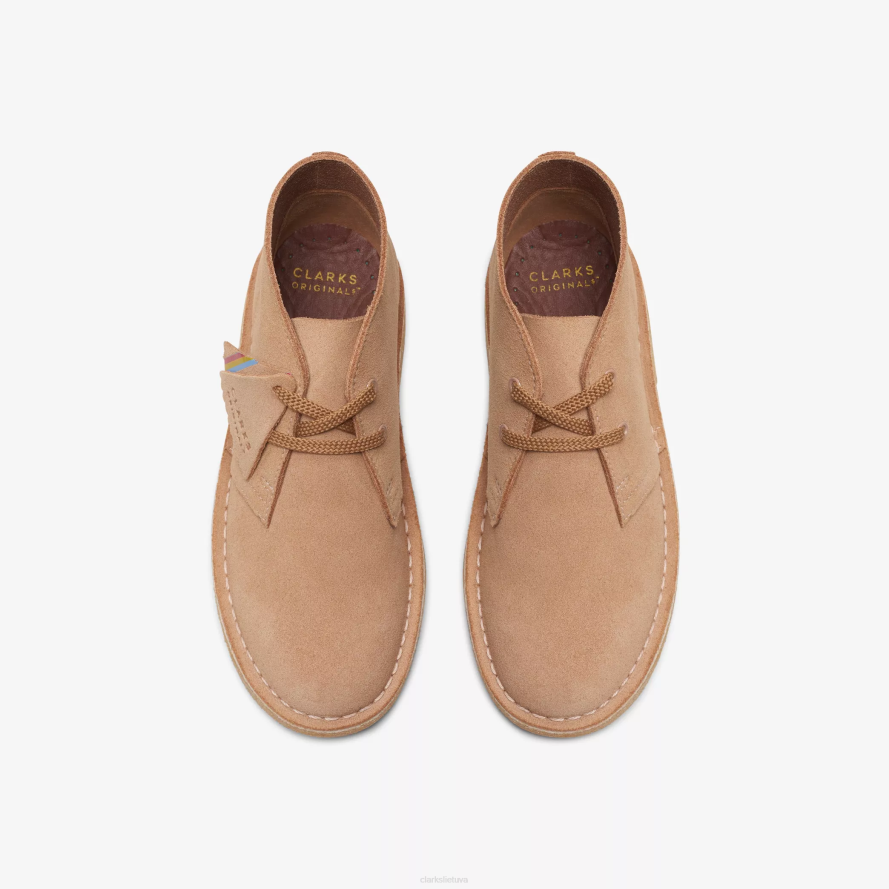 Clarks dykumos batas senesnis H2XV987 šilta smėlio spalvos zomša