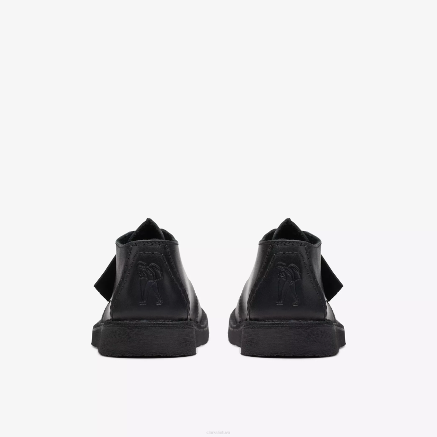 Clarks dykumos žygis senesnis H2XV978 juoda oda