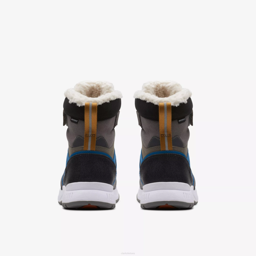 Clarks jauniklis liepsnoja vyresnis H2XV997 tamsiai atsparus vandeniui