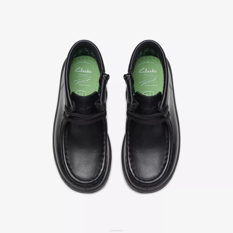 Clarks tikslas Wally vaikas H2XV990 juoda oda