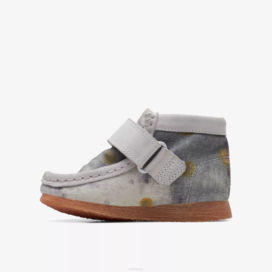 Clarks Wallabee batų mažylis H2XV1013 kaklaraištis dažų tekstilė