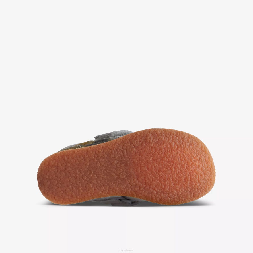 Clarks Wallabee batų mažylis H2XV1013 kaklaraištis dažų tekstilė