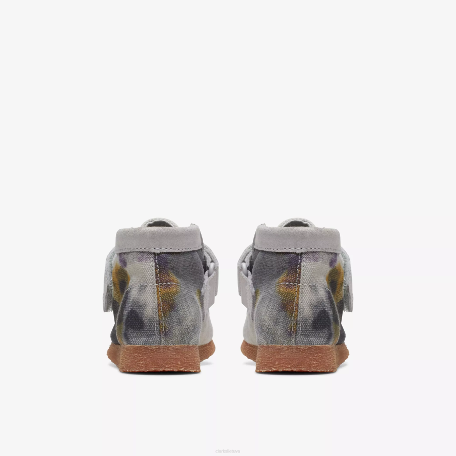 Clarks Wallabee batų mažylis H2XV1013 kaklaraištis dažų tekstilė