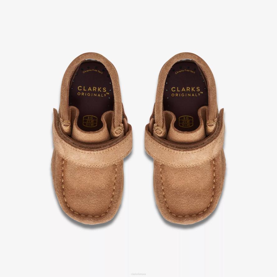 Clarks Wallabee batų mažylis H2XV1014 kvietinė zomša