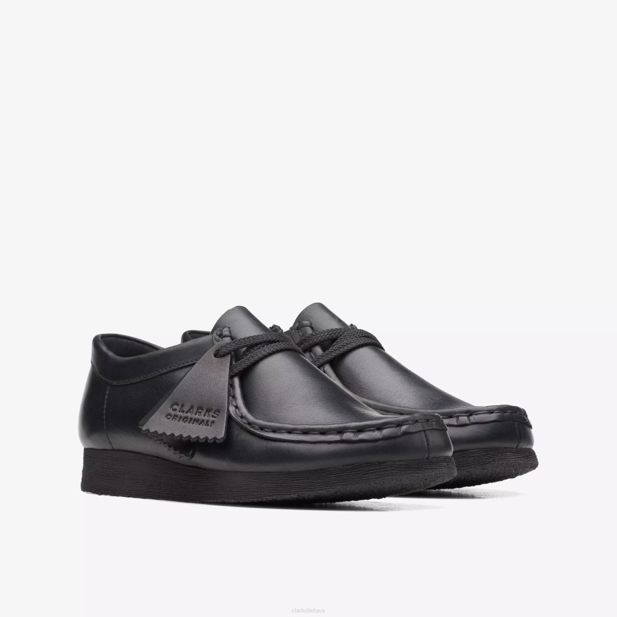Clarks Wallabee vyresni H2XV1010 juoda oda