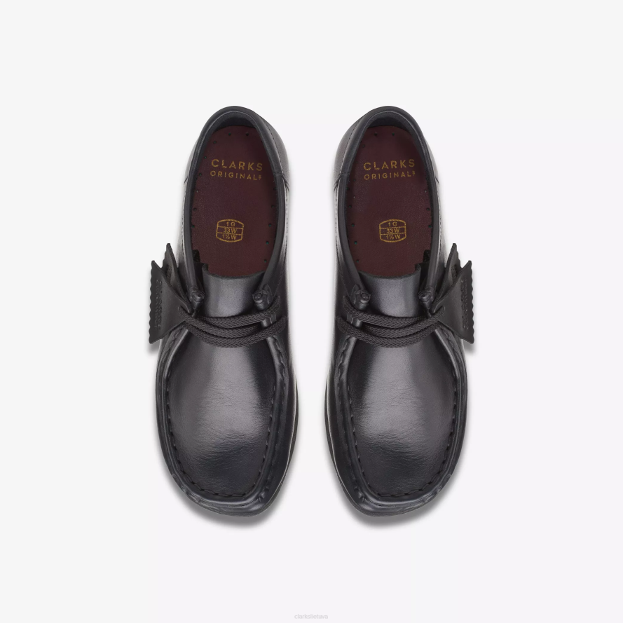 Clarks Wallabee vyresni H2XV1010 juoda oda