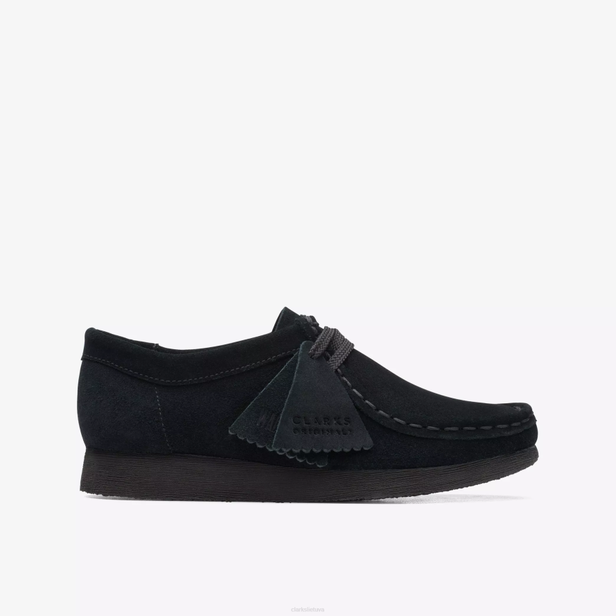 Clarks Wallabee vyresni H2XV1011 juoda zomša
