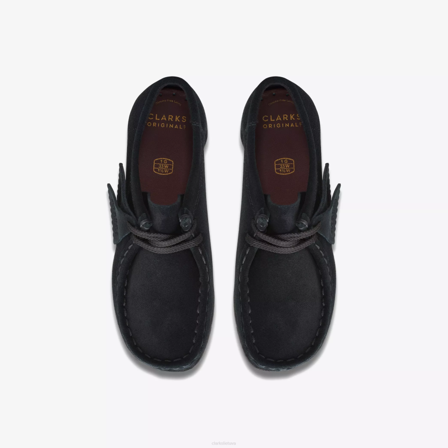 Clarks Wallabee vyresni H2XV1011 juoda zomša