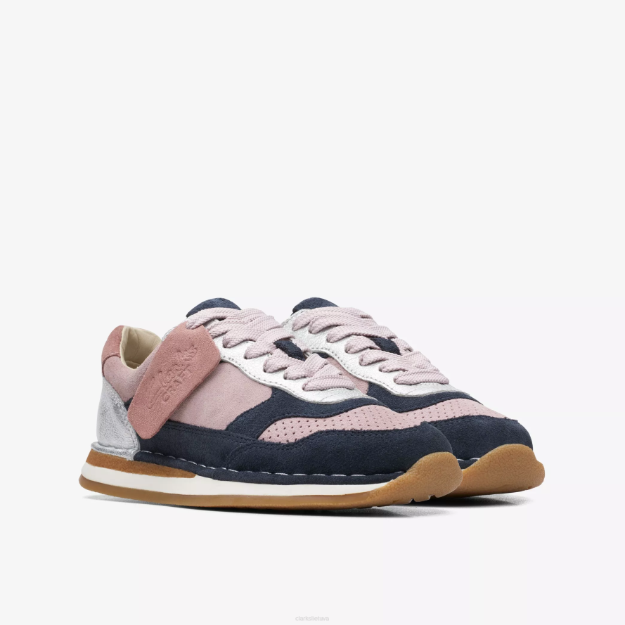 Clarks amatų bėgimas vaikui H2XV1009 rožinis derinys