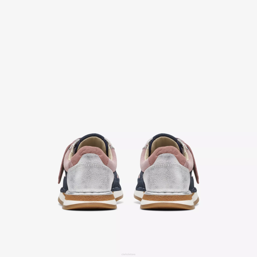 Clarks amatų bėgimas vaikui H2XV1009 rožinis derinys