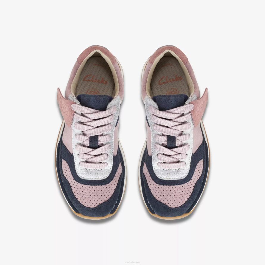 Clarks amatų bėgimas vaikui H2XV1009 rožinis derinys