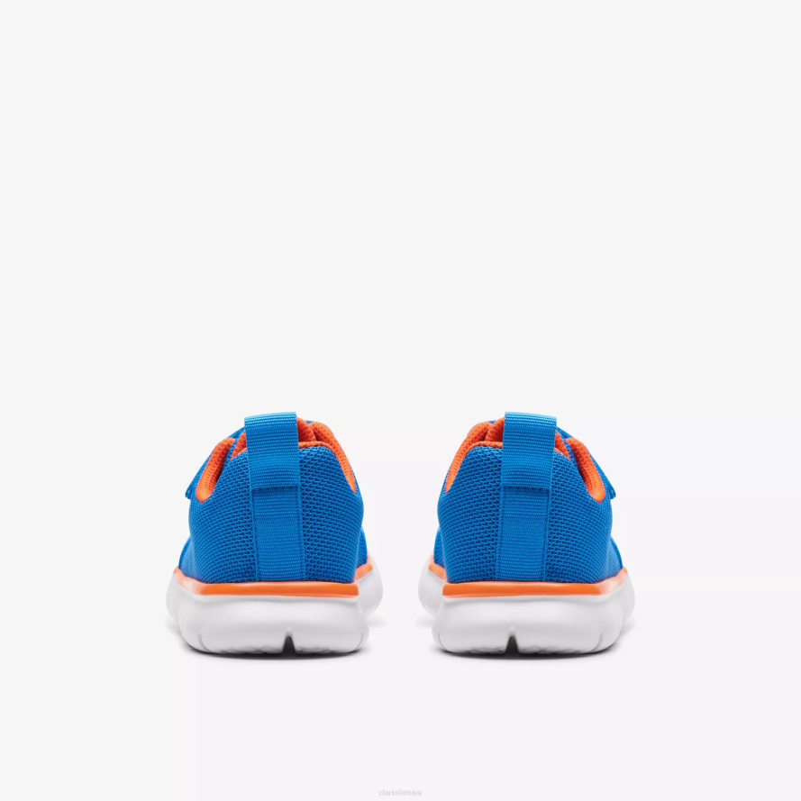 Clarks bėgti į lanką vaikas H2XV1000 mėlyna sintetika