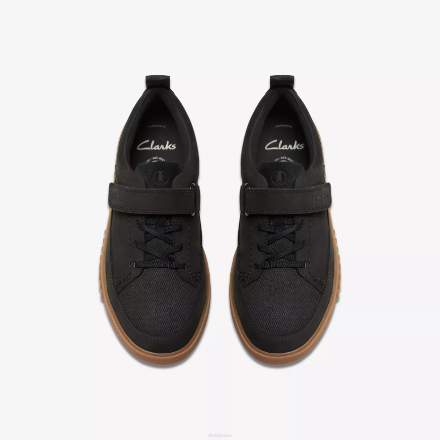 Clarks somerset tor kid H2XV999 juodas