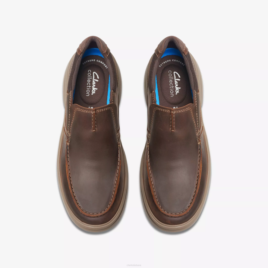 Clarks Bradley laisvas H2XV707 bičių vaško oda