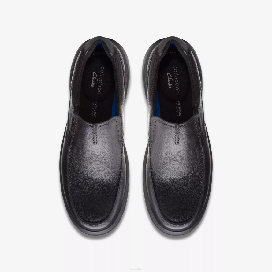 Clarks Bradley laisvas H2XV708 juoda velkama oda