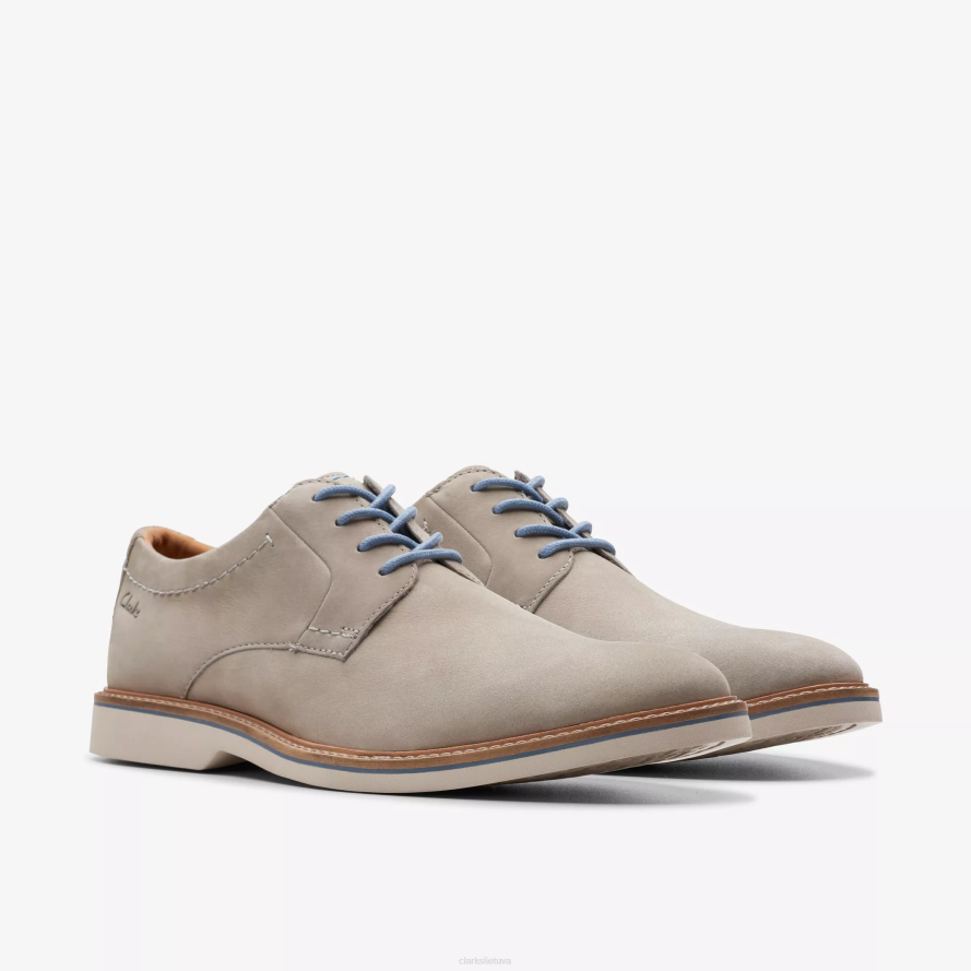 Clarks atticus lt nėriniai H2XV718 pilkas nubukas