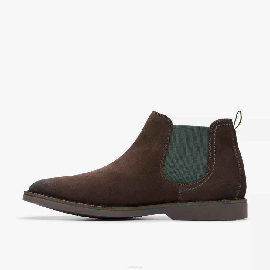Clarks atticus lt viršus H2XV765 tamsiai ruda zomša
