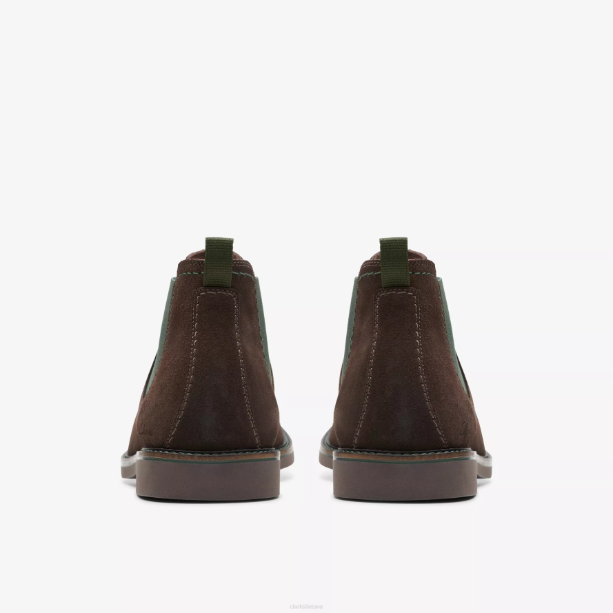 Clarks atticus lt viršus H2XV765 tamsiai ruda zomša