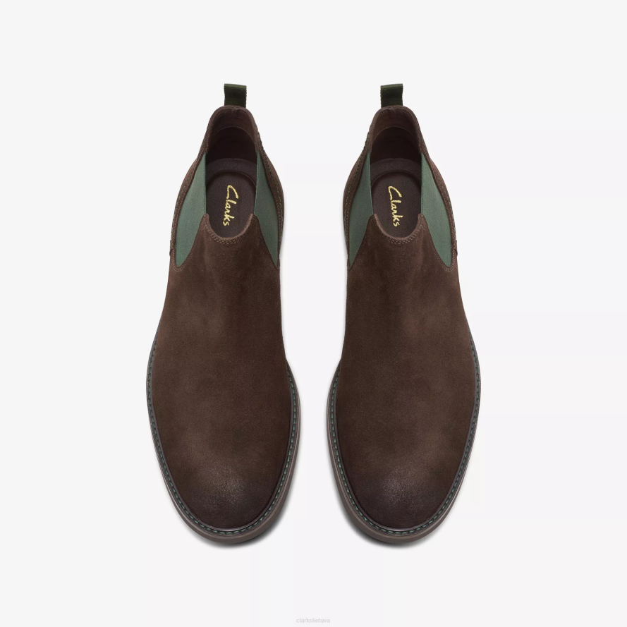 Clarks atticus lt viršus H2XV765 tamsiai ruda zomša