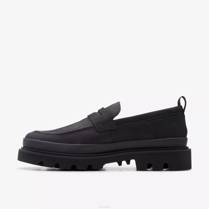 Clarks badell žingsnis H2XV724 juodas nubukas