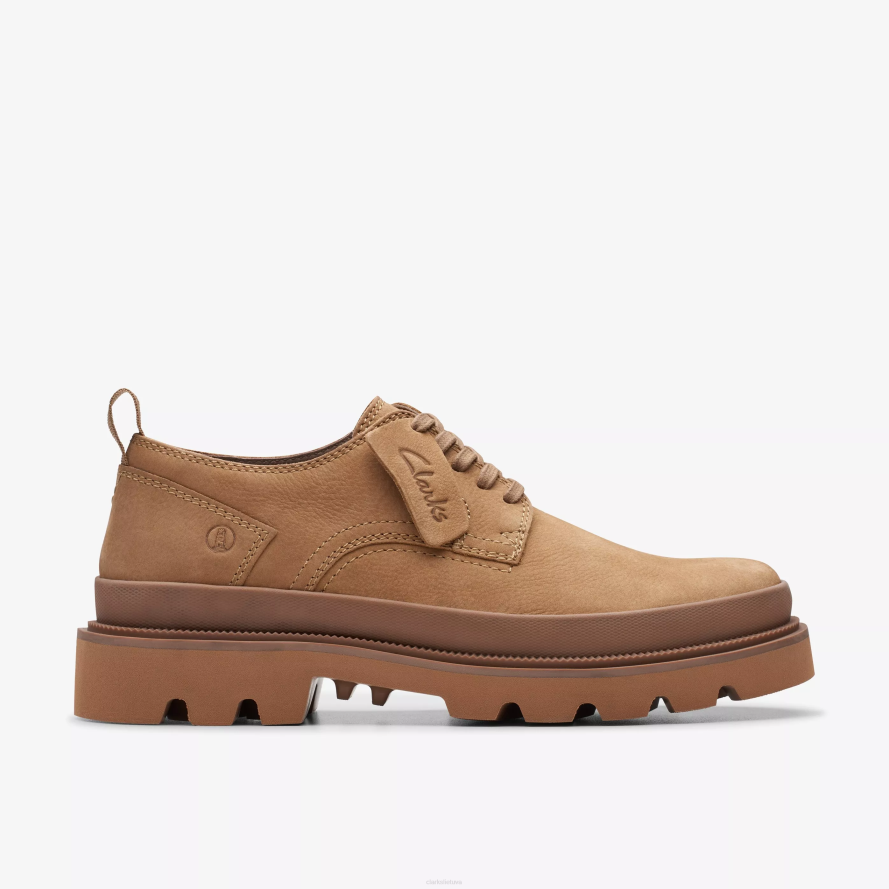 Clarks badell nėriniai H2XV706 tamsus smėlio nubukas