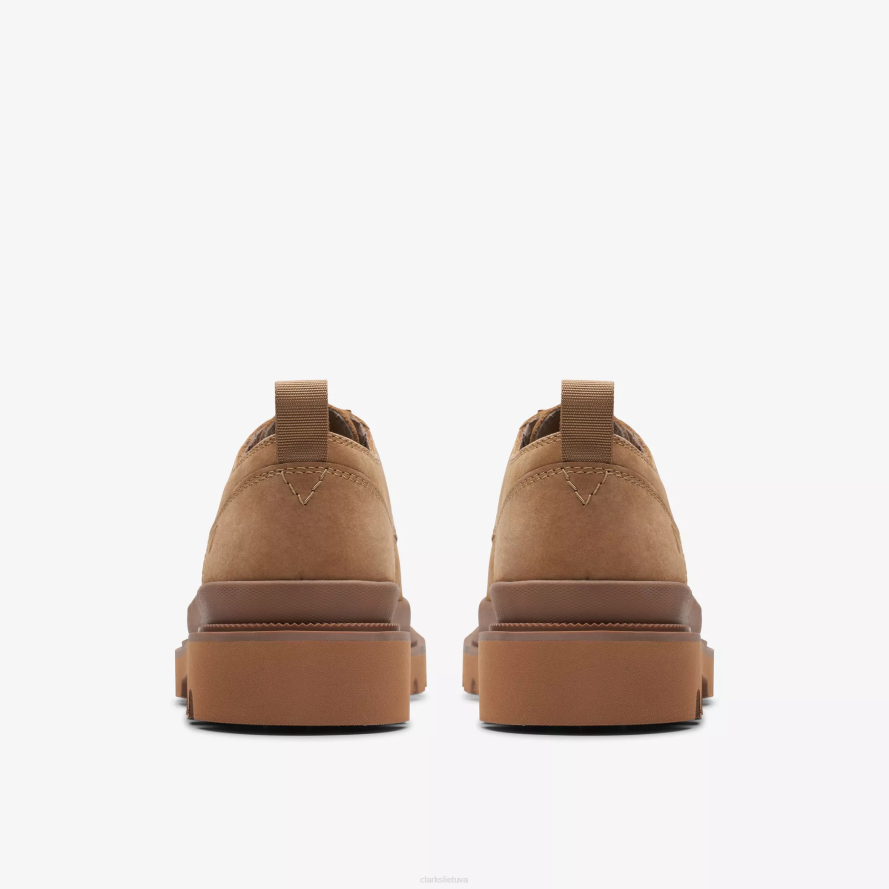 Clarks badell nėriniai H2XV706 tamsus smėlio nubukas
