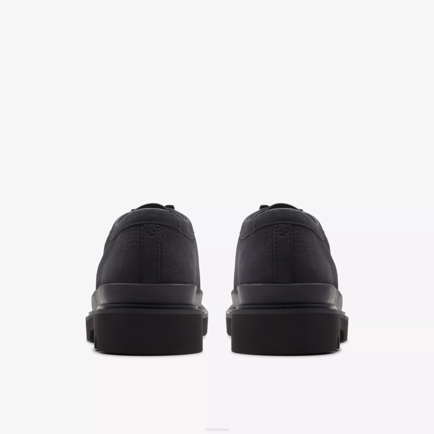 Clarks badell siūlė H2XV722 juodas nubukas