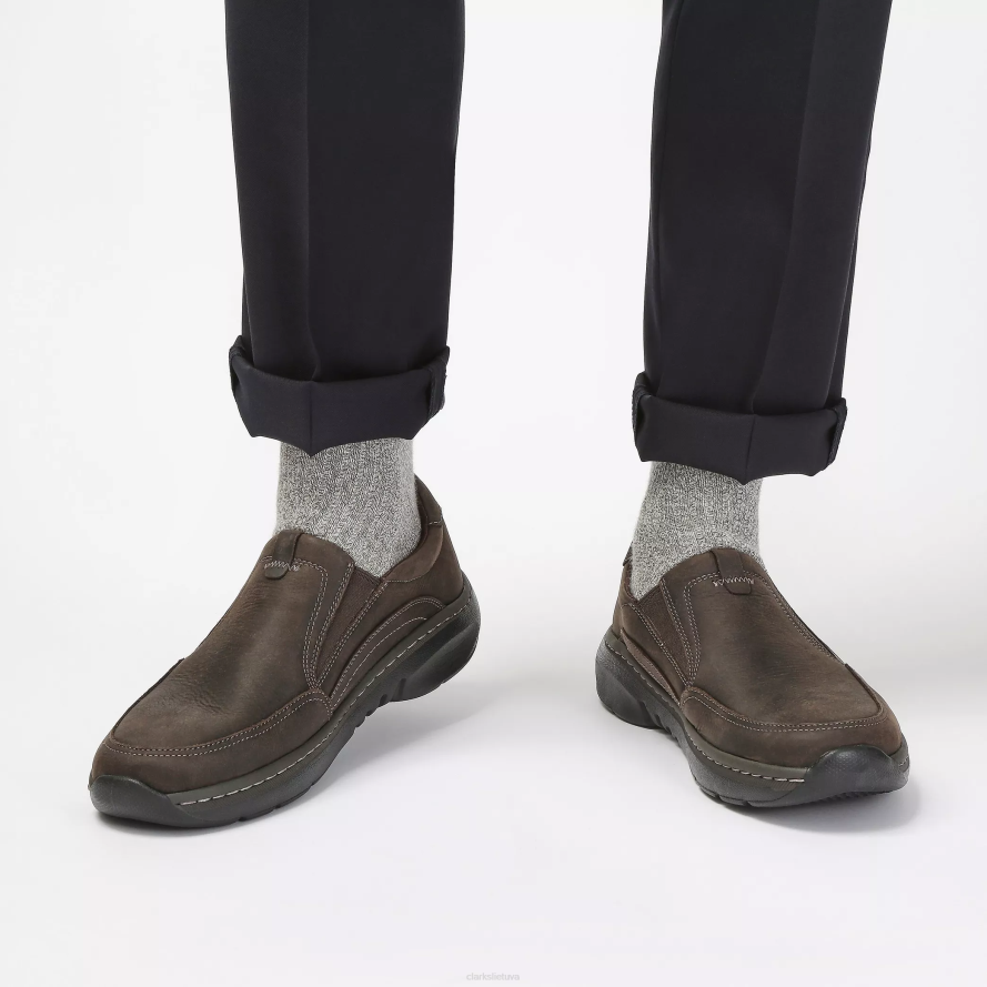 Clarks clarks pro žingsnis H2XV728 tamsiai rudos spalvos nukrito