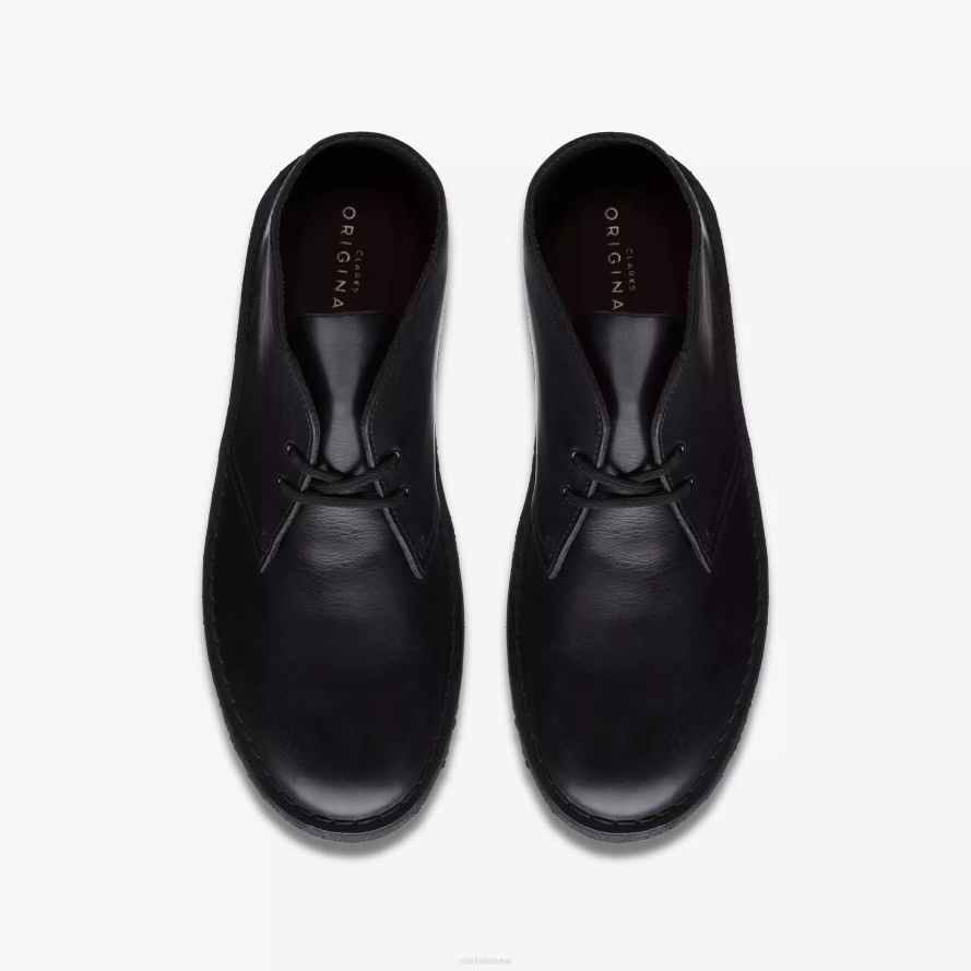 Clarks dykumos batas H2XV729 juodai poliruotas