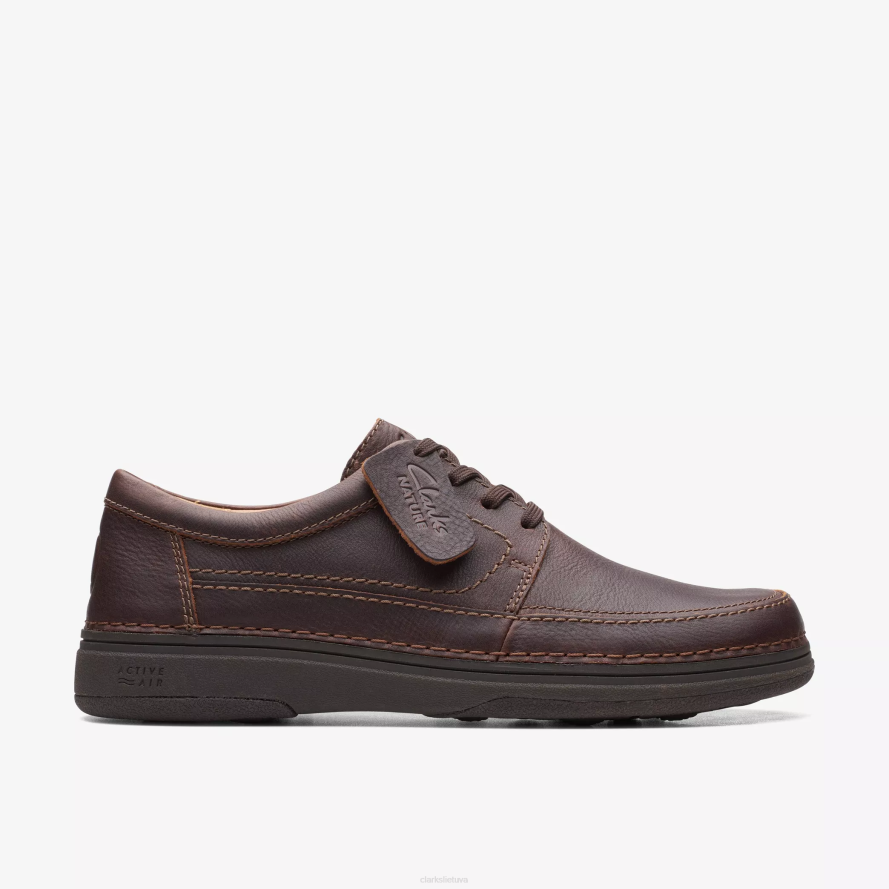 Clarks gamta 5 lo H2XV768 tamsiai ruda oda