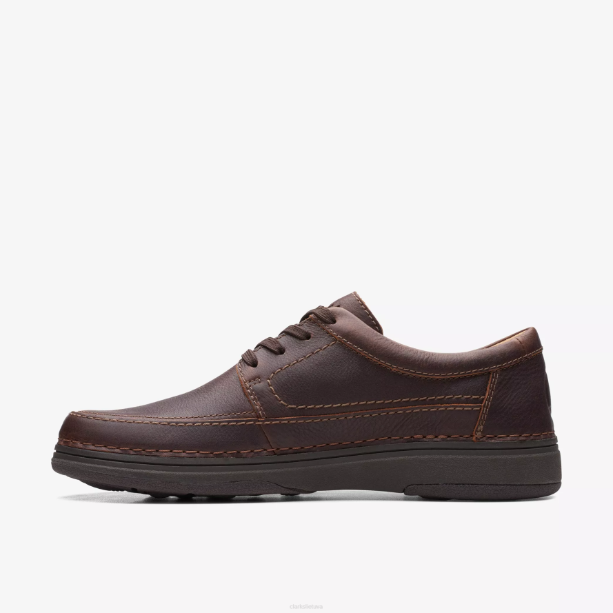 Clarks gamta 5 lo H2XV768 tamsiai ruda oda