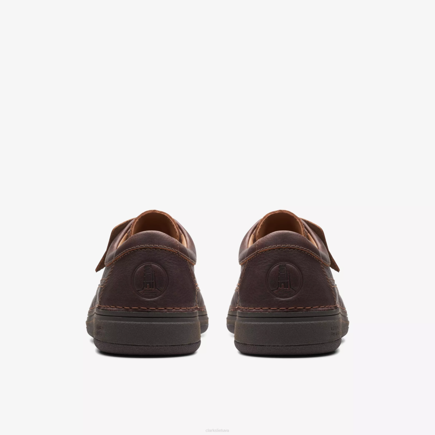 Clarks gamta 5 lo H2XV768 tamsiai ruda oda