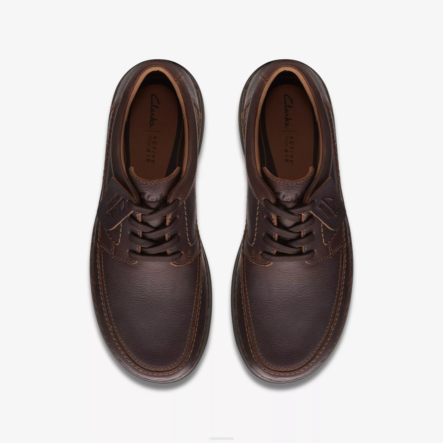 Clarks gamta 5 lo H2XV768 tamsiai ruda oda