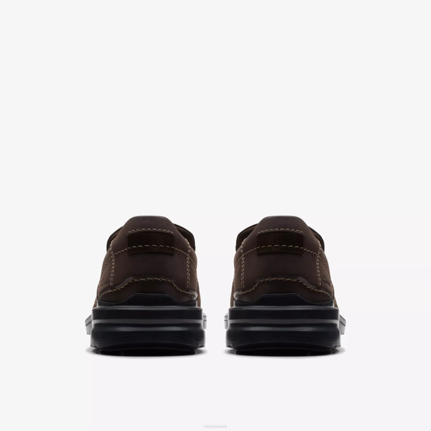 Clarks geslerio žingsnis H2XV744 tamsiai ruda oda