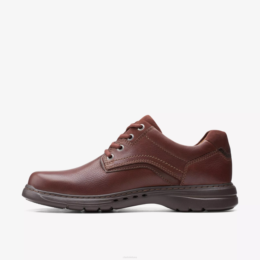 Clarks žiauriu tempu H2XV763 raudonmedžio oda