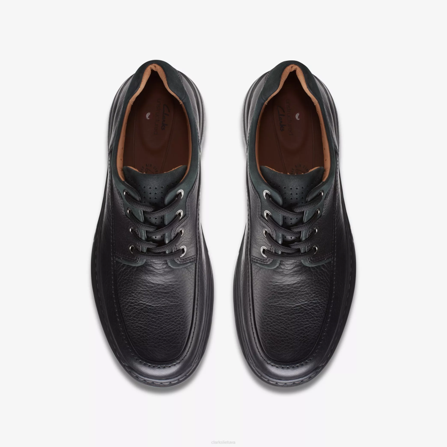 Clarks ir brawley nėriniai H2XV760 juoda oda