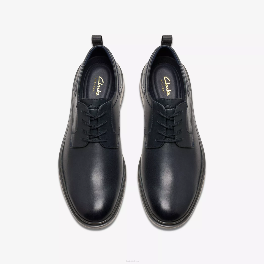 Clarks kantry lo H2XV699 tamsiai mėlyna oda