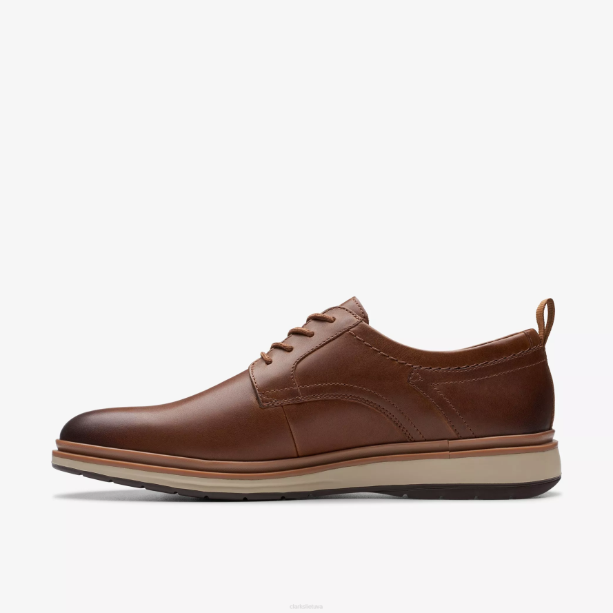 Clarks kantry lo H2XV700 tamsiai rudos spalvos oda