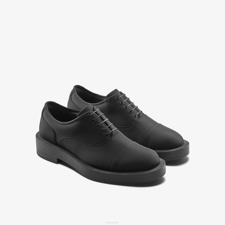 Clarks martininė rožė vyrų oxford 2 H2XV713 juoda tekstilė