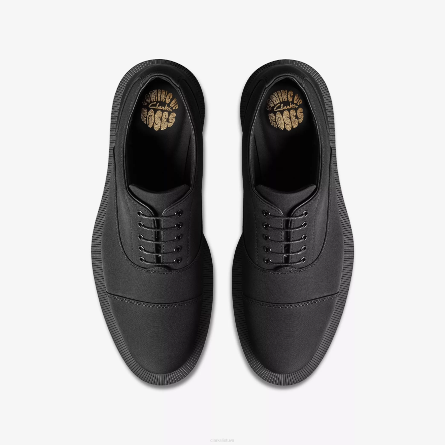 Clarks martininė rožė vyrų oxford 2 H2XV713 juoda tekstilė