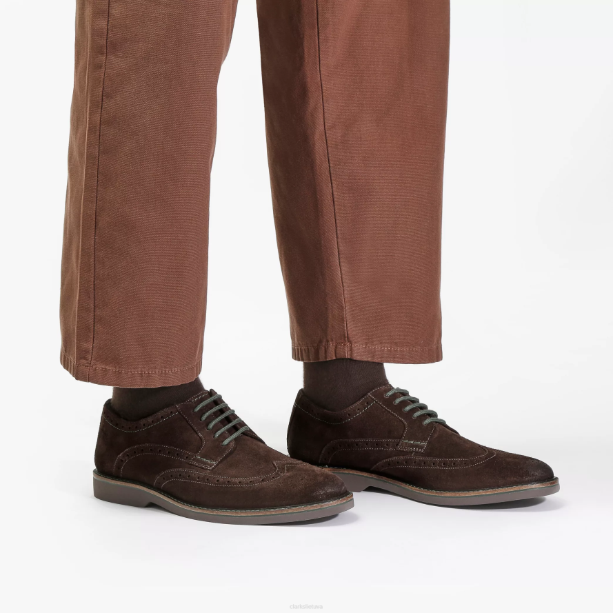 Clarks palėpės riba H2XV712 tamsiai ruda zomša