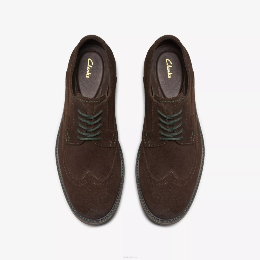 Clarks palėpės riba H2XV712 tamsiai ruda zomša