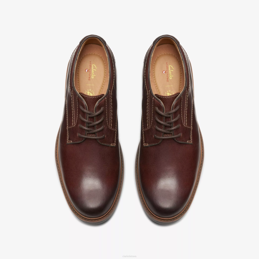 Clarks un shire žemas H2XV739 rudos odos