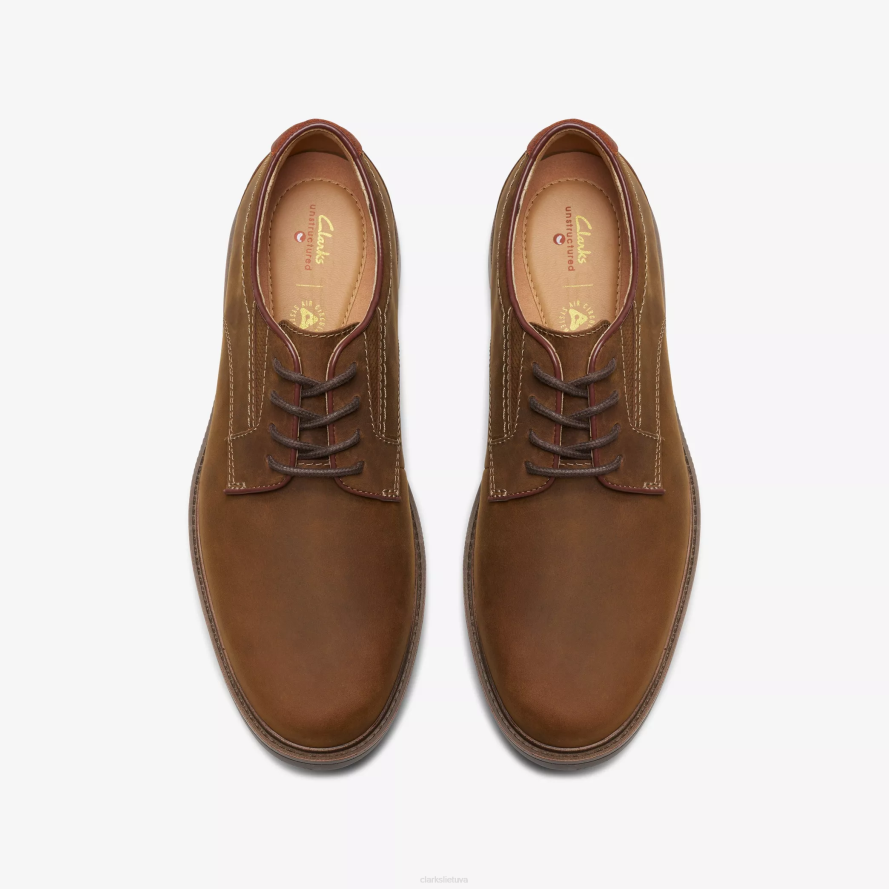 Clarks un shire žemas H2XV740 bičių vaško oda