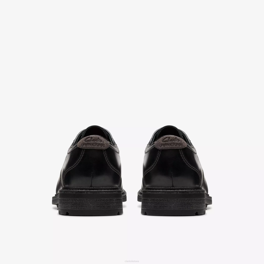 Clarks un shire žemas H2XV741 juoda oda