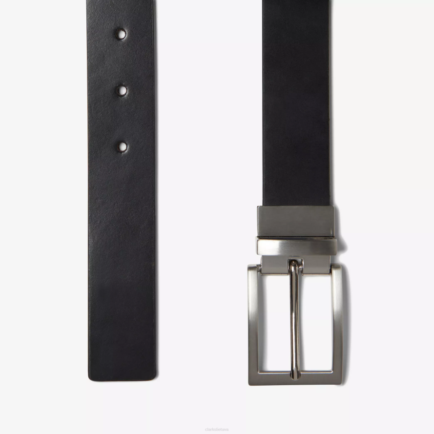 Clarks apverčiamas diržas H2XV948 juoda/ruda oda