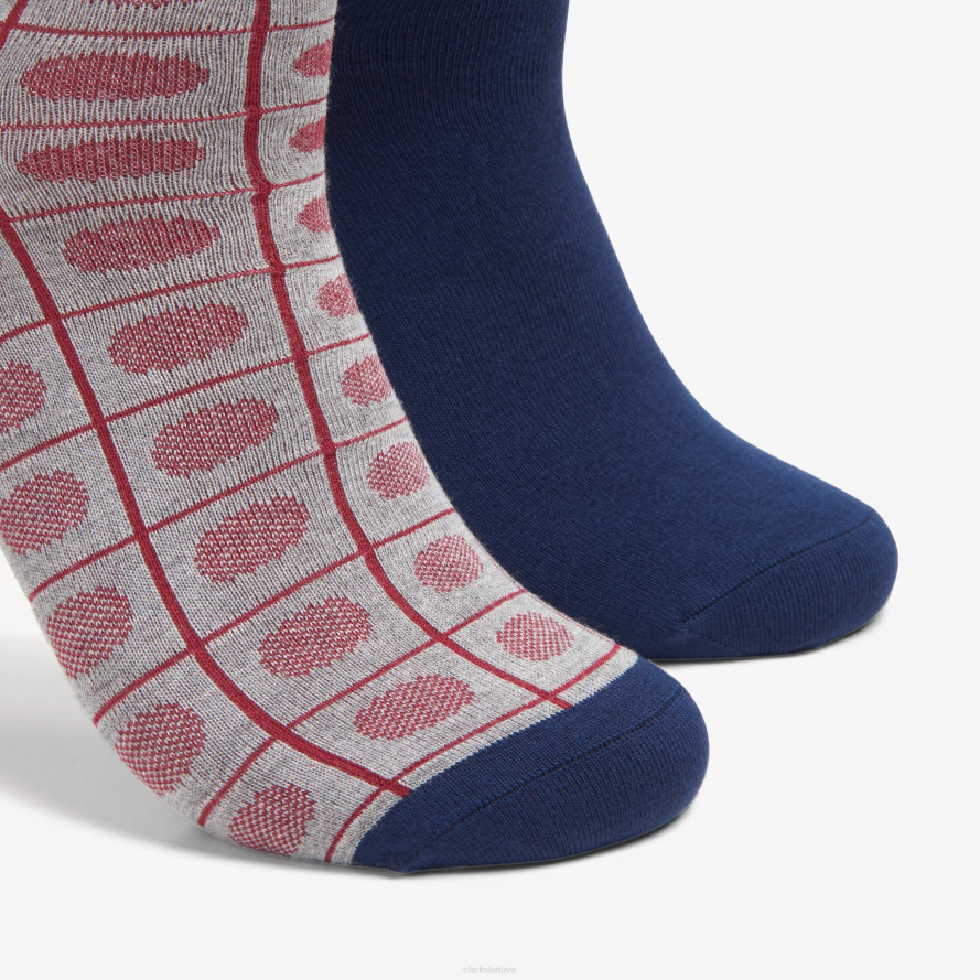 Clarks suknelės naujovė H2XV966 tamsiai / raudonos spalvos